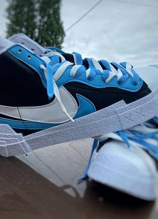 Кроссовки найк nike nike blazer mid x sacai Мужские legend