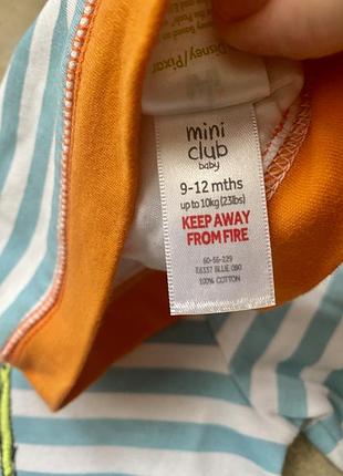 Комплект хлопчатобумажный человечек, слеп, ромпер, пижама, трикотажный человечек disney6 фото