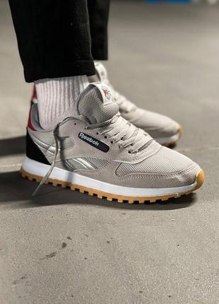 Мужские кроссовки reebok classic silver