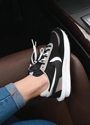 Кроссовки nike sacai vaporwaffle женские найк аир форс 1 кожа nike air max кожаные nike air force 1 женские nike sb dunk весна nike blazer летние найк6 фото