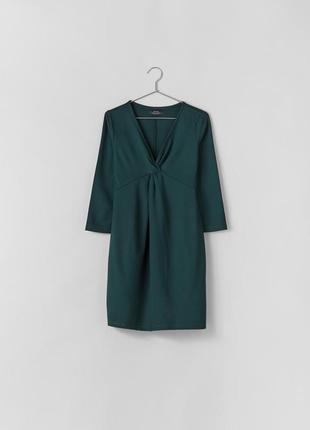 Коротке плаття з v-подібним вирізом bershka2 фото