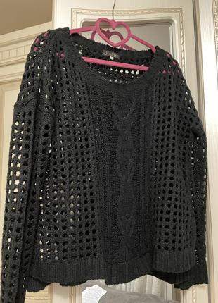 Свитер в сетку