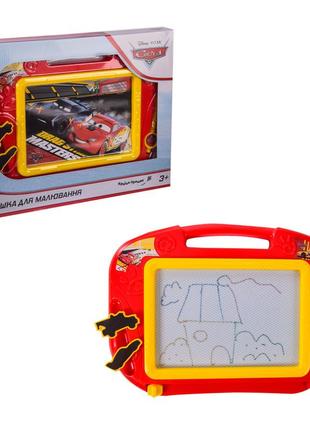 Досточка магнитная disney "cars" d-3404 (48шт/2) для рисования, цветная, в коробке – 34.5*3*27 см, р-р игрушки