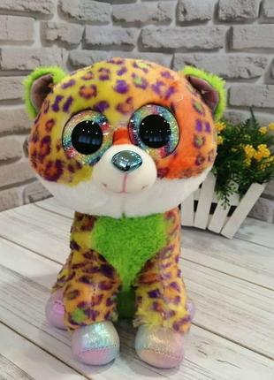 Мягкая игрушка be1022 (30шт) глазастики леопард 30 см1 фото