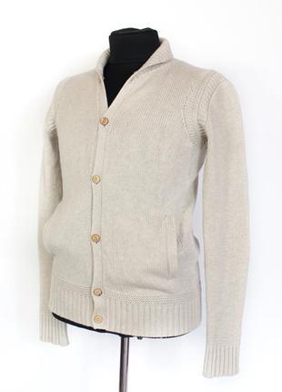Allsaints оригинал мужской шерстяной кардиган свитер джемпер размер м