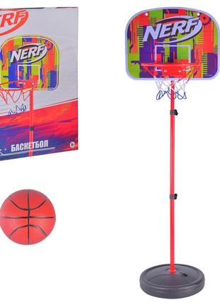 Баскетбольный набор nf706 (18 шт/2) стойка 140*40 см с мячом и насосом, в коробке 42*31*8,5 см