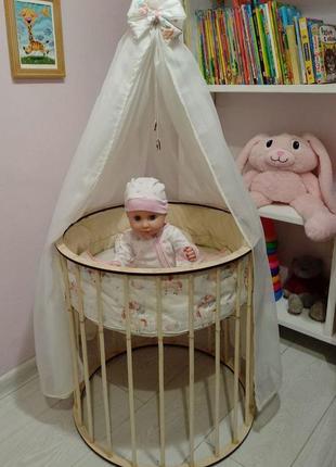 Кроватка для кукол / ліжечко для ляльок / кроватка для куклы /handmadе