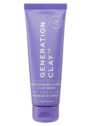 Маска  для сияния кожи с aha generation clay ultra violet purple clay mask