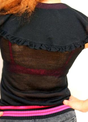 Вязаная блузка с объемным воротом4 фото