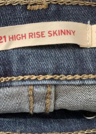 Джинсы levi’s 721 high skinny rise5 фото