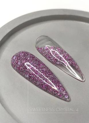 Гель-лак світловідбиваючий crooz crystal sweetness №4 (8 мл)