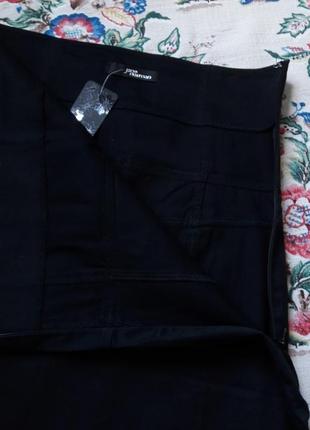 Черная юбка-карандаш с высокой талией2 фото