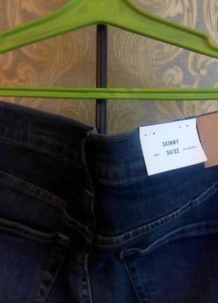 Джинсы темно синие  h&m skinny 36/326 фото