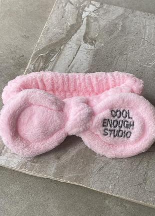 Косметическая повязка на голову с бантиком