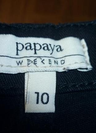 Чорні джинсові шорти papaya, тягнуться без варіння короткі5 фото