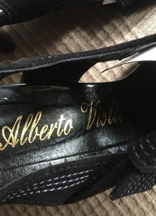 Шикарные замшевые туфельки alberto viоlli италия обмен, 36 р4 фото