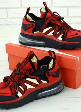 Мужские кроссовки найк nike air max 270 bowfin. black red. кроссовки найк эир макс мужественные4 фото