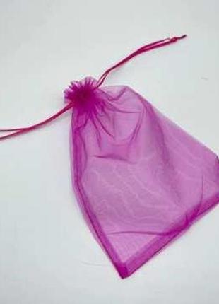 Подарочные прозрачные мешочки из органзы цвет "фиолет". 17х23см / подарочные прозрачные мешочки из органзы1 фото