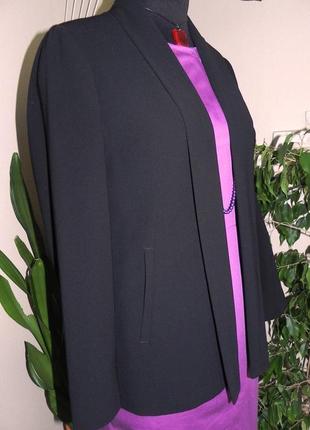 Вечерний пиджак-накидка отличного качества от мирового бренда marks & spencer3 фото