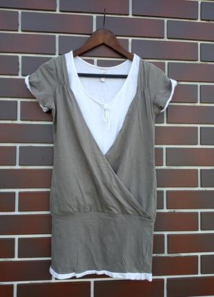 Стильная футболка-туника