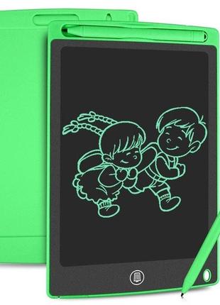 Детский электронный lcd планшет для рисования со стилусом, графический планшет диагональ 10", monotab-10-green 2
