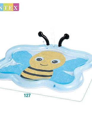 Надувной бассейн "пчелка" intex 58434 np. размером 127x102x28см, объём 59л, от 3 лет2 фото