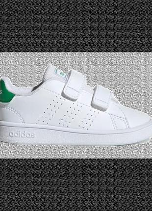 Детские кроссовки adidas advantage infant, белые - 34 размер