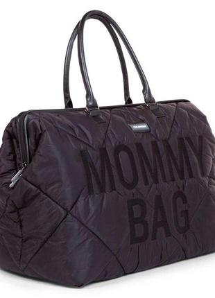 Сумка для мам childhome mommy bag puffered black