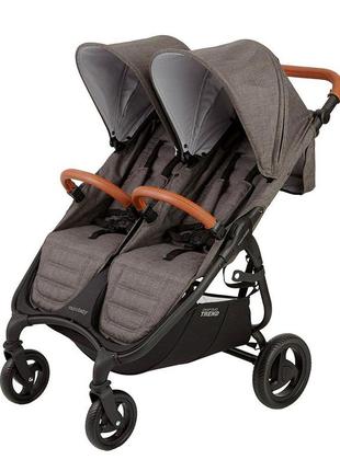 Прогулочная коляска для двойни valco baby snap duo trend charcoal