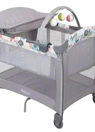 Манеж-кровать graco contour electra patchwork