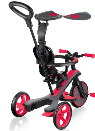 Трехколесный велосипед–трансформер globber explorer trike 4 в 1 red3 фото