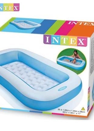 Надувний басейн intex 57403 np 166x100x28см, об'єм 90л, вага 1,8 кг, від 2 років4 фото