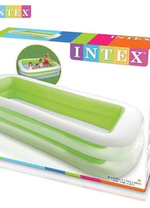 Надувний басейн intex 56483 np "сімейний" 262x175x56см, об'єм 769л, від 6 років2 фото