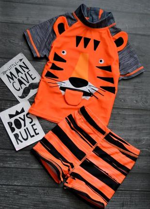 Классный костюм для плаванья купания тигр 1-1.5года1 фото