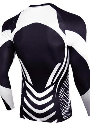 Комплект для тренувань компресійний одяг lhpwtq l чорно-білий3 фото