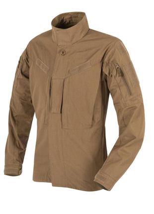 Рубашка убакс куртка полевая (котель) helikon-tex mbdu shirt nyco ripstop coyote (bl-mbd-nr-11) разм.,s,xs,