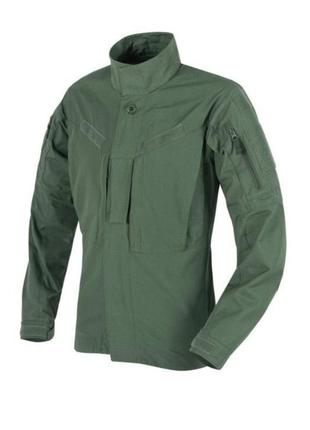 Слрочка убакс куртка польова (кітель) helikon-tex mbdu shirt nyco ripstop  olive green (bl-mbd-nr-02) 3xl,l,m,s,xl,xs,xxl