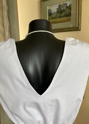 Блуза  топ з баскою v-neck6 фото