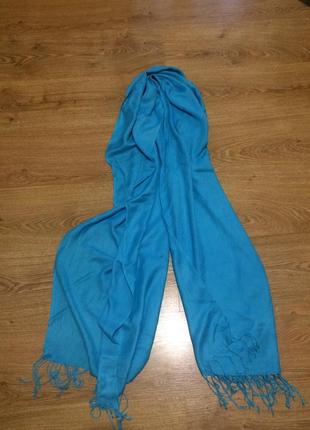 Женский  легкий шарф платок с бахромой / жіночий шарф платок бахрома2 фото