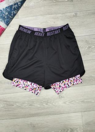 Женские спортивные шорты 2в1 primark