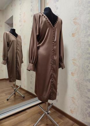 Платье халат в бельевом стиле ретро винтаж с пуговицами2 фото