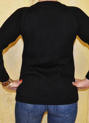Черный свитер с крестом и бусами черепами monsoon размер s – m7 фото