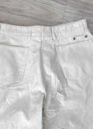 Белые хлопковые шорты3 фото