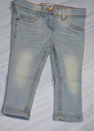 Стильны, фирменные штаны, джинсы, скини impidimpi 74 - 80 см