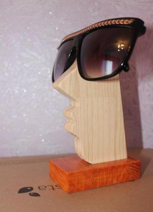 Стильна підставка для окулярів з натурального дерева, окуляри сонцезахисні