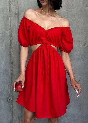 Платье из 100% льна 5