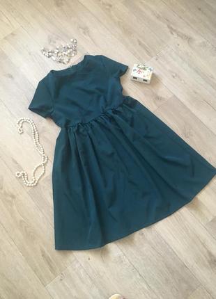 Сукня темно зелене бірюзове6 фото