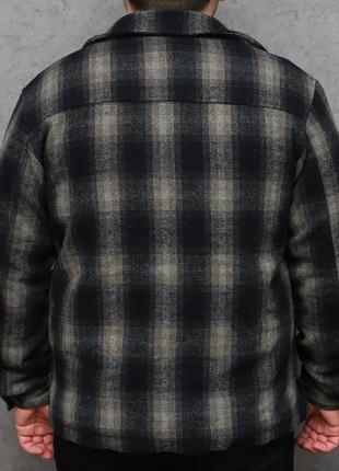 Рубашка в клетку мужская куртка zara теплая4 фото