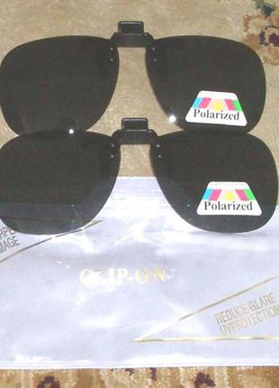 Накладки антибликовые на очки с диоптриями2 фото