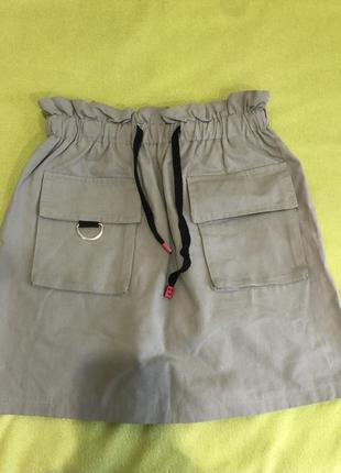 Юбка цвета хаки